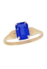 extraordinary mini gold heart cz September birthstone baby ring